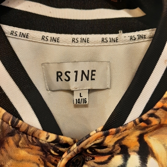 RS1NE Shirt Large Rise As One Beast Streetwear Emo Artsy Tiger Gothic Punk Goth - Picture 5 of 10